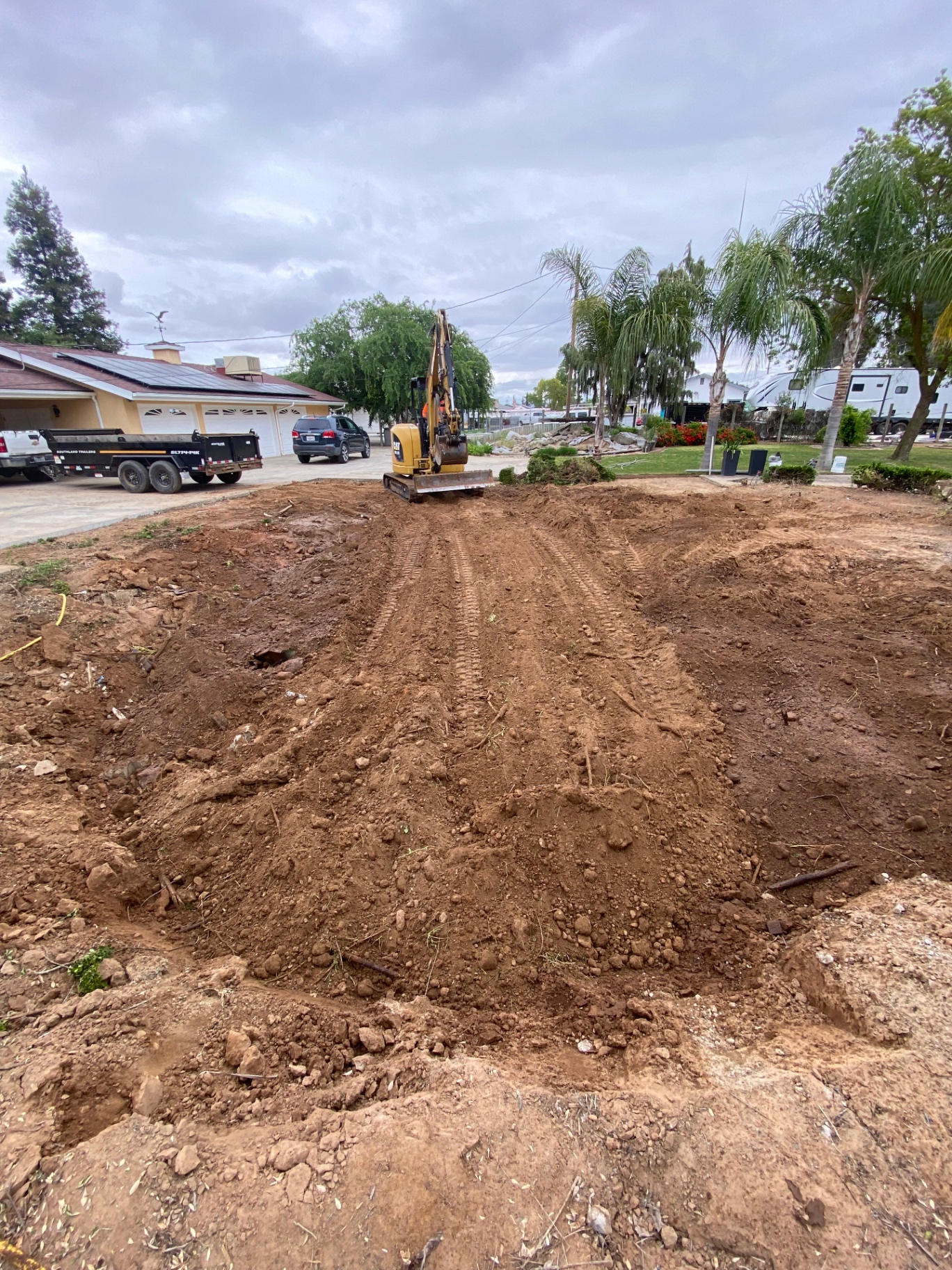 Large pad excavation underway